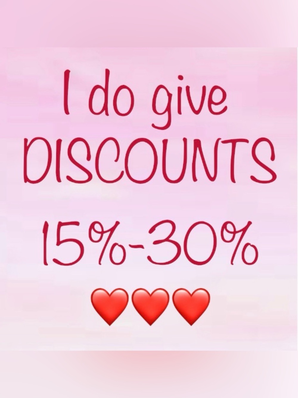 ALL LIKES ❤️ ARE DISCOUNTED !!